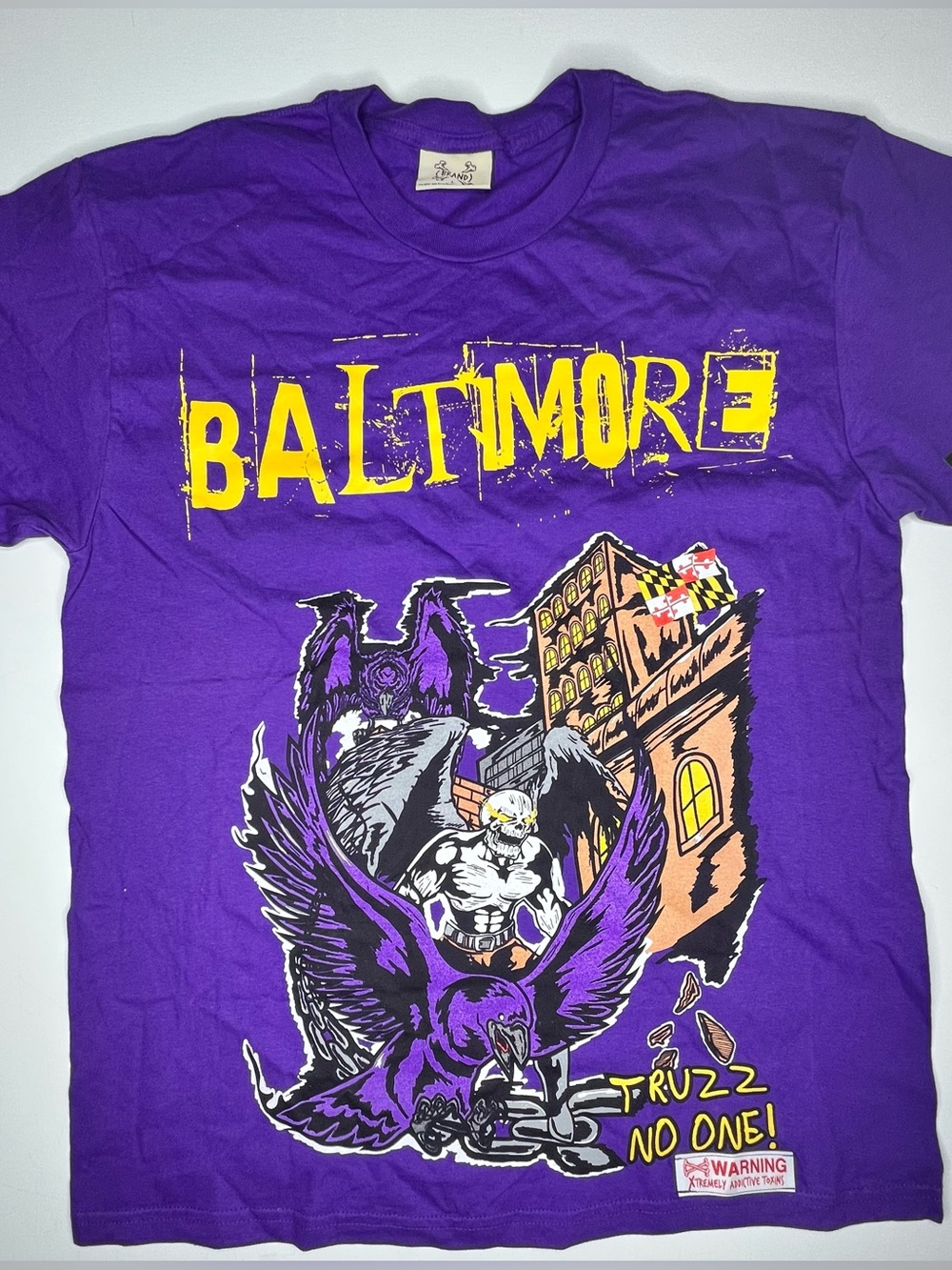 Large Brand X Baltimore Graphic Tee - Purple